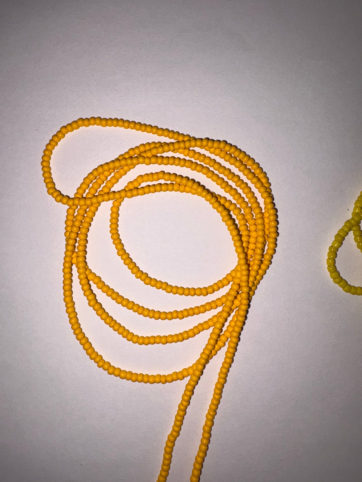 Solid color waistbeads
