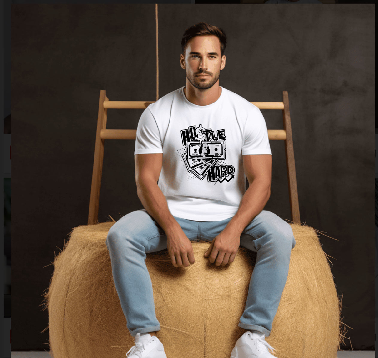 Hustle hard tees