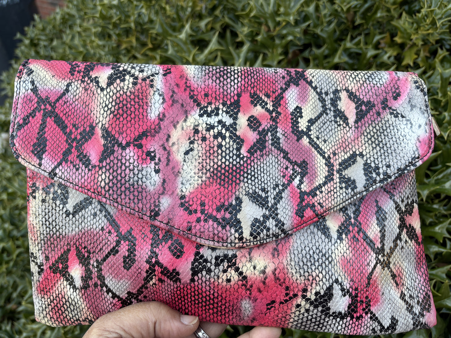 Red snake bag