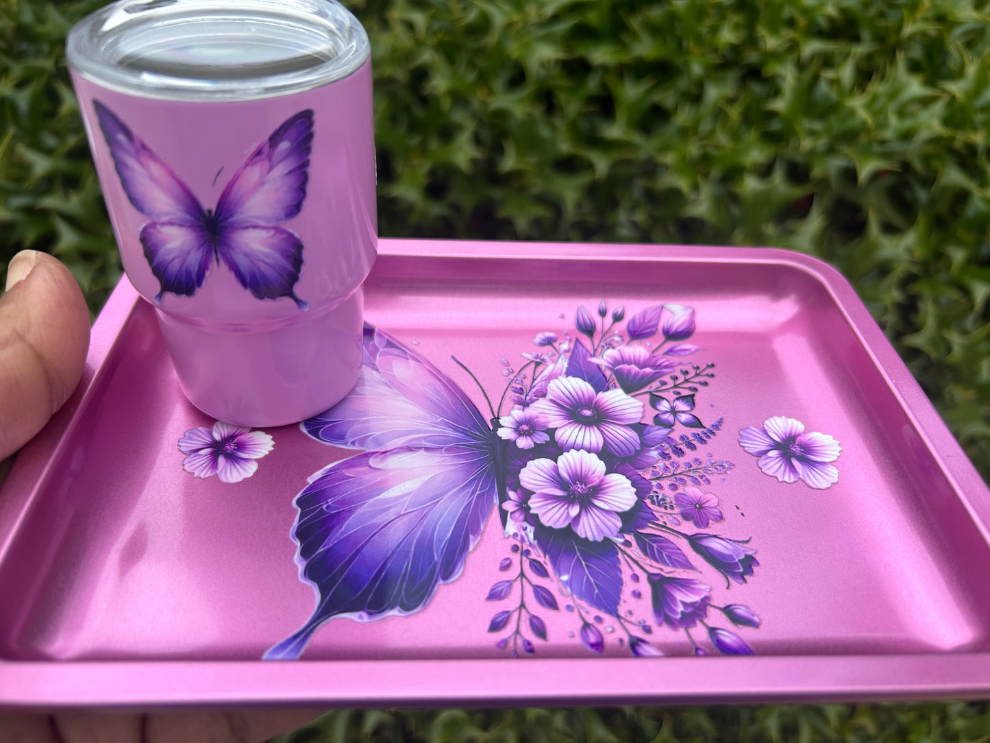 Butterfly tray set