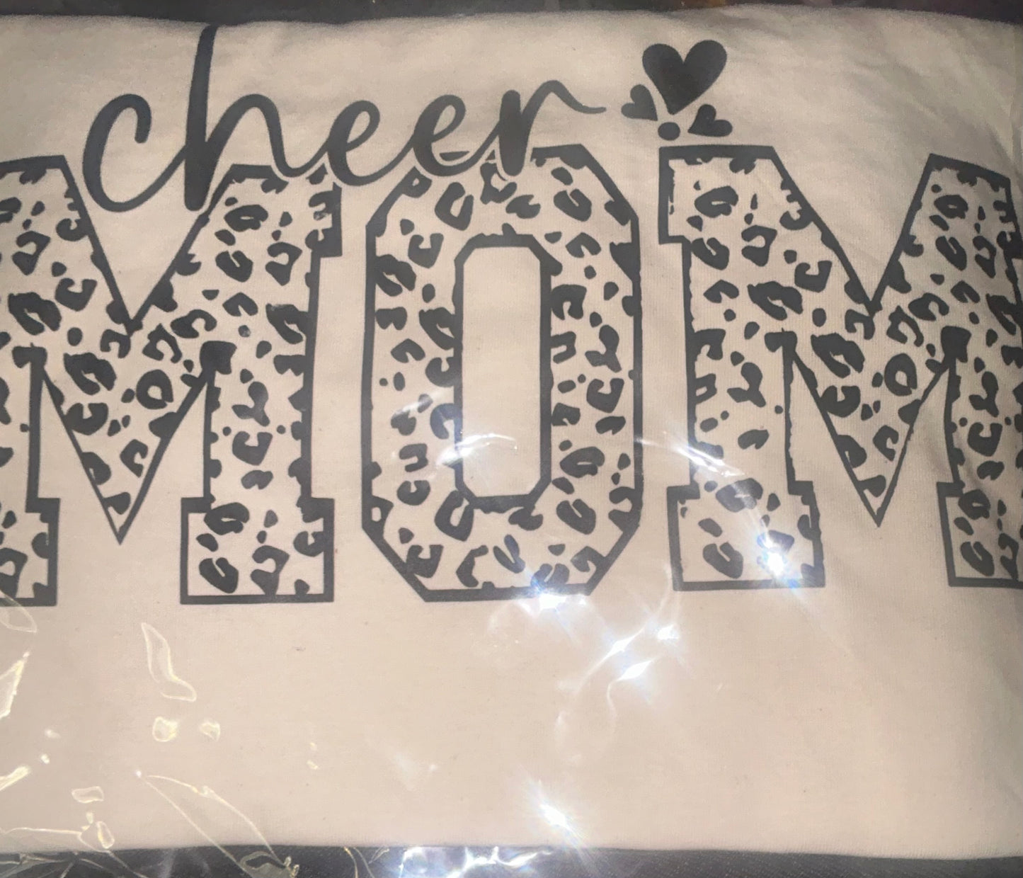 Cheer mom tan tee