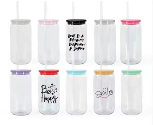 16oz acrylic tumbler w colorful lids