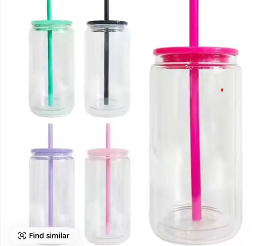 Durable plastic 16oz double wall