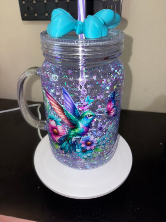 Butterfly mug with topper