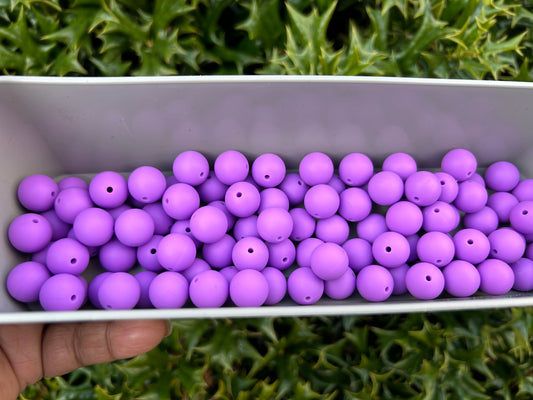 Purple silicon beads